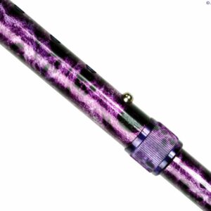 Walk On - Folding Walking Stick - Purple Marble - Long