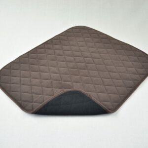 Vida Washable Chair Pad - 50 x 60cm - Brown